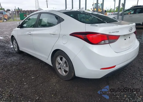 2015 Hyundai Elantra Se z USA, uszkodzony, nr VIN 5NPDH4AEXFH576590